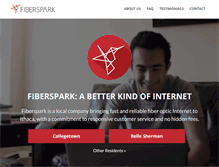 Tablet Screenshot of fiberspark.com